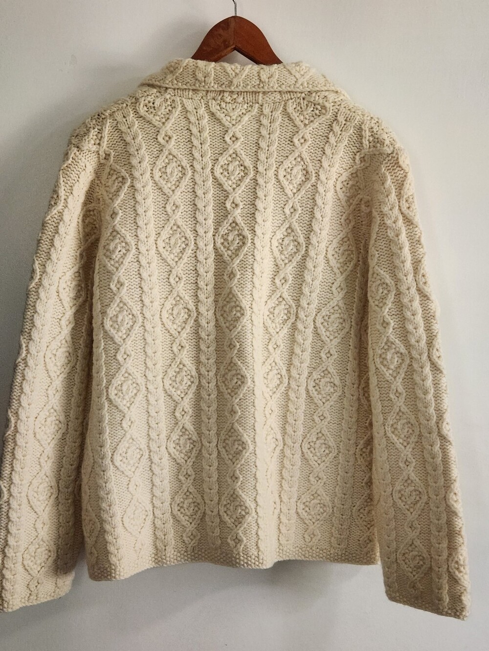 VINTAGE Northwest Express Womens Sweater Size M CHUNKY KNIT Cardigan 100% WOOL - Picture 3 of 8
